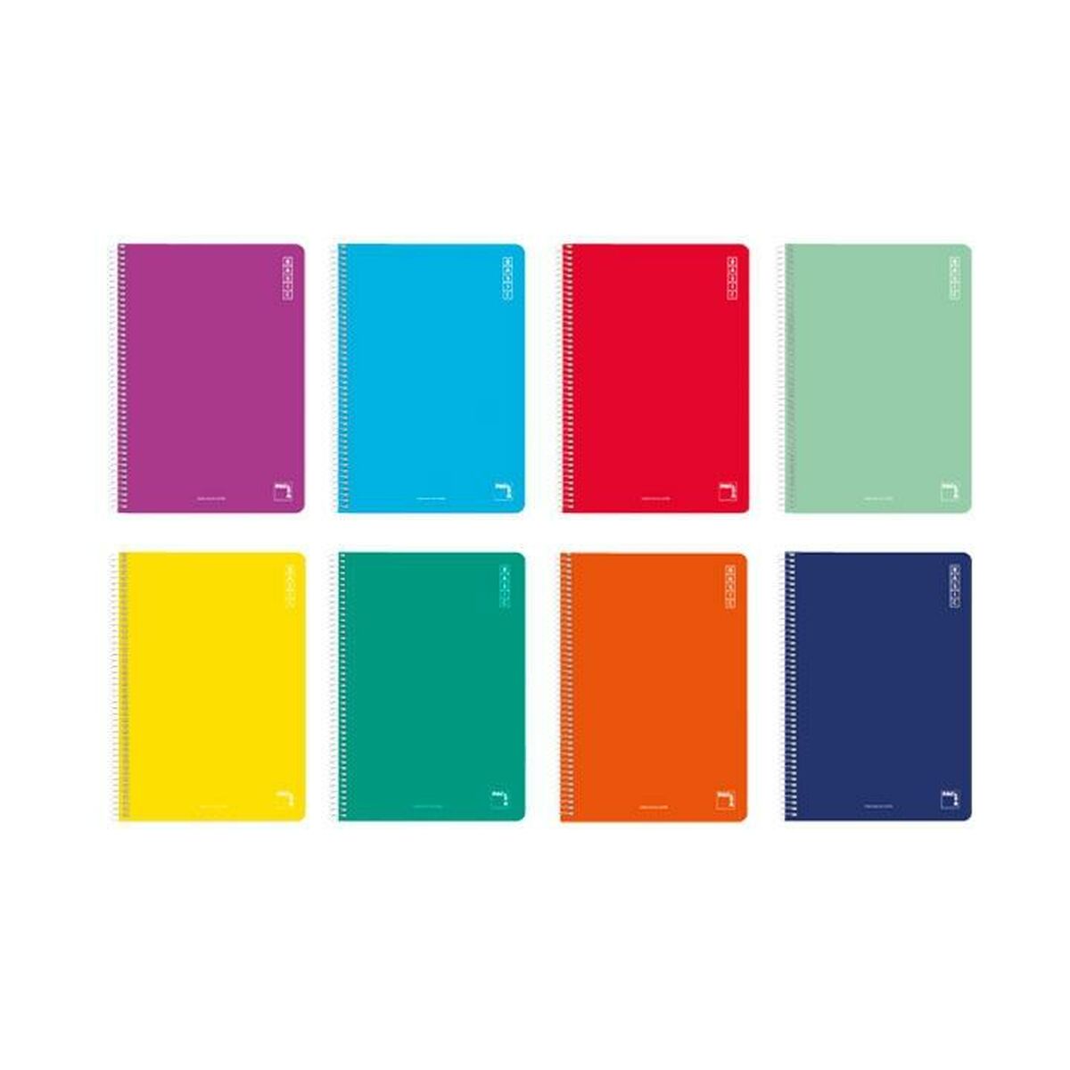 Anteckningsbok Pacsa Basic Multicolour Din A4 80 Blad 21,5 x 31,5 cm 10 Delar