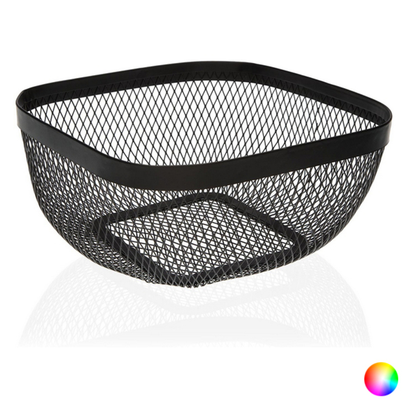 Fruktskål Metall Stål (26,5 x 12,5 x 26,5 cm) Vit