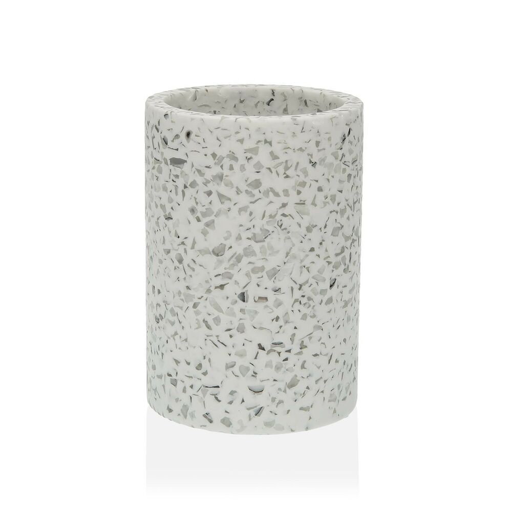 Tandborsthållare Versa Vit Harts (7,3 x 10,4 x 7,3 cm)