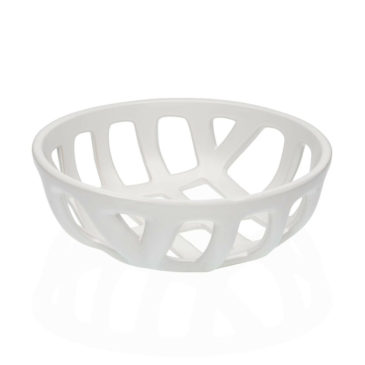 Fruktskål Versa Vit Keramik Dolomite 26,4 x 8,5 x 26,4 cm