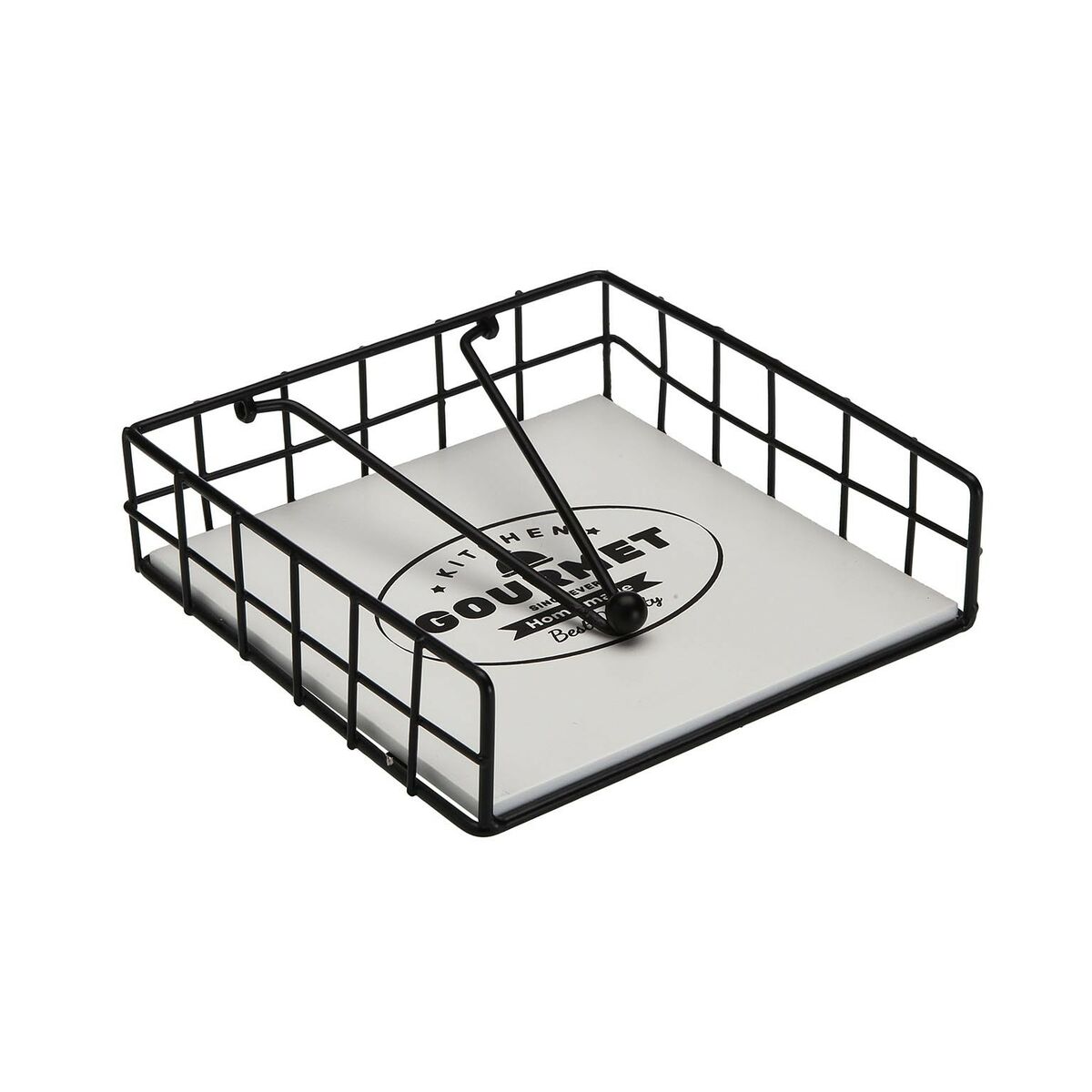 Servetthållare Versa Gourmet Stål 18 x 7 x 18 cm
