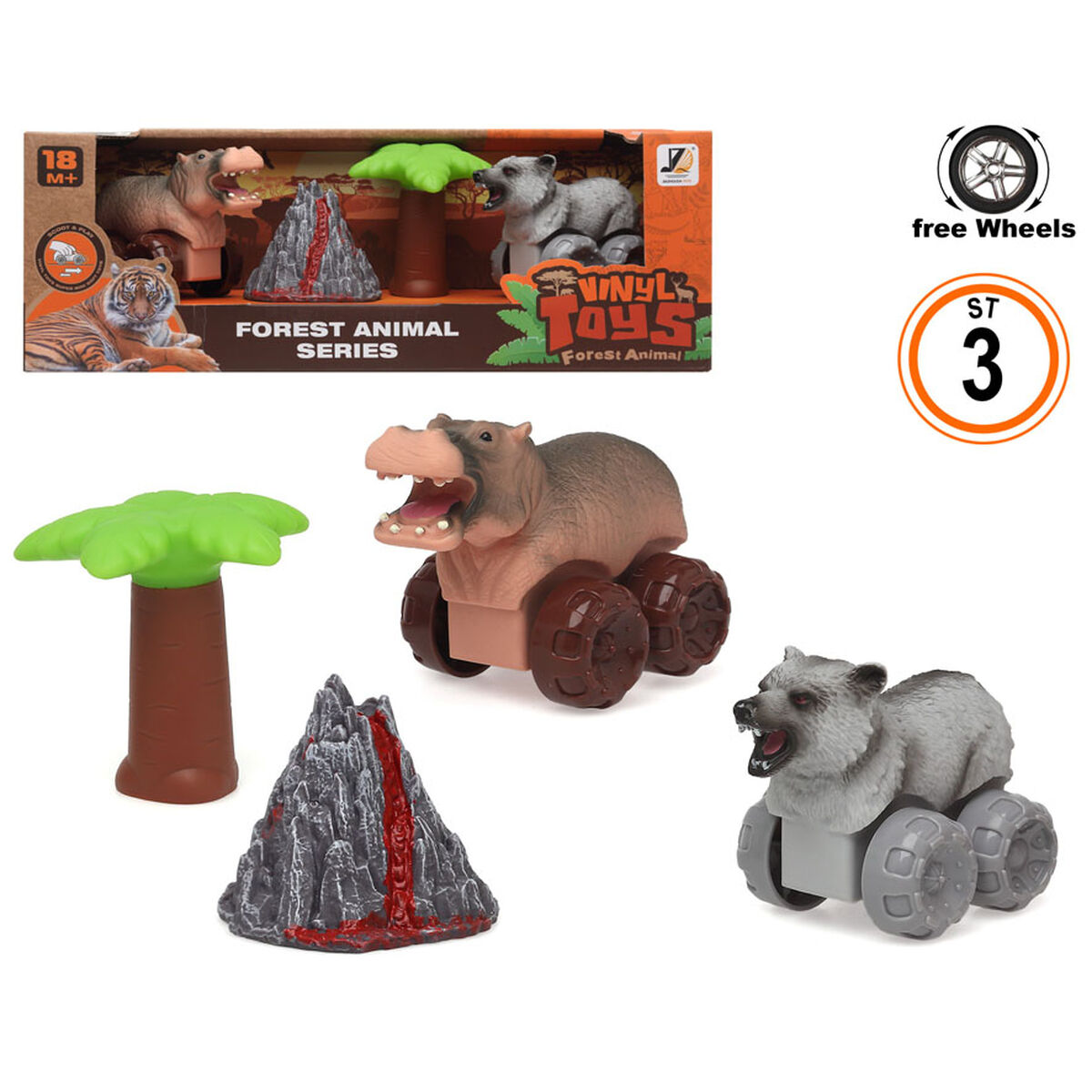 djur Forest Animal Series Plast