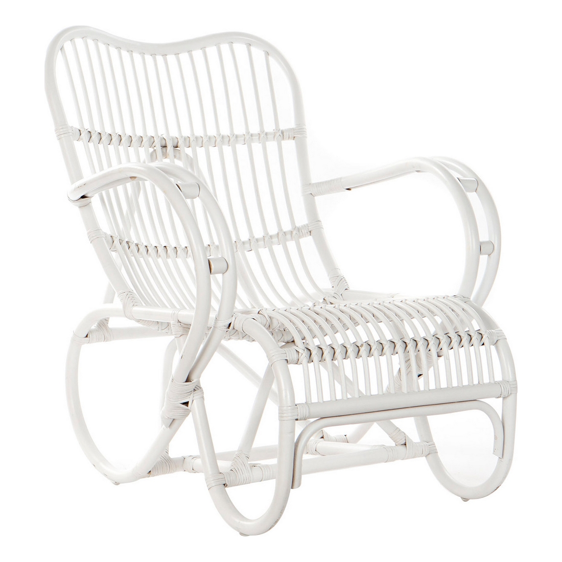 Gungstol DKD Home Decor Vit 75 x 85 x 85 cm