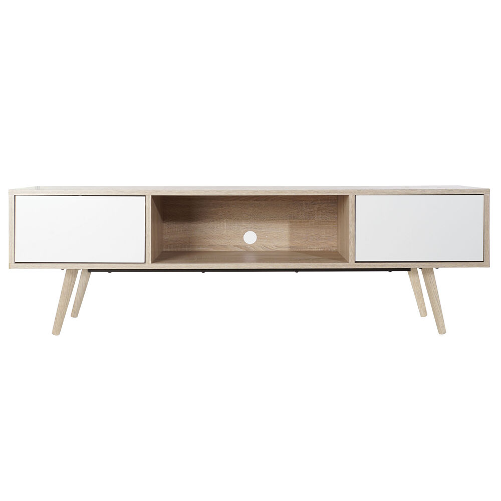 TV-möbler DKD Home Decor Vit Metall Trä MDF (160 x 40 x 50 cm)