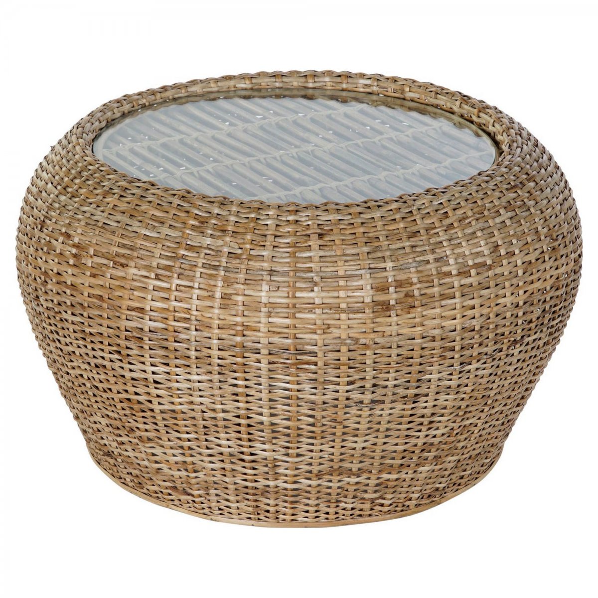 Sidobord DKD Home Decor 8424001825165 82 x 82 x 48 cm Glas Naturell Aluminium