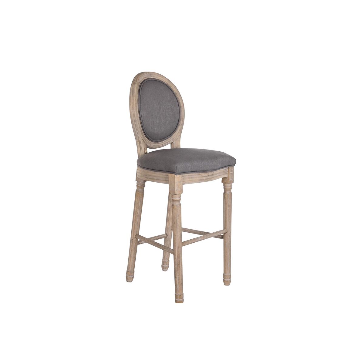Sittpall DKD Home Decor Mörkgrå Gran 48 x 54 x 118 cm