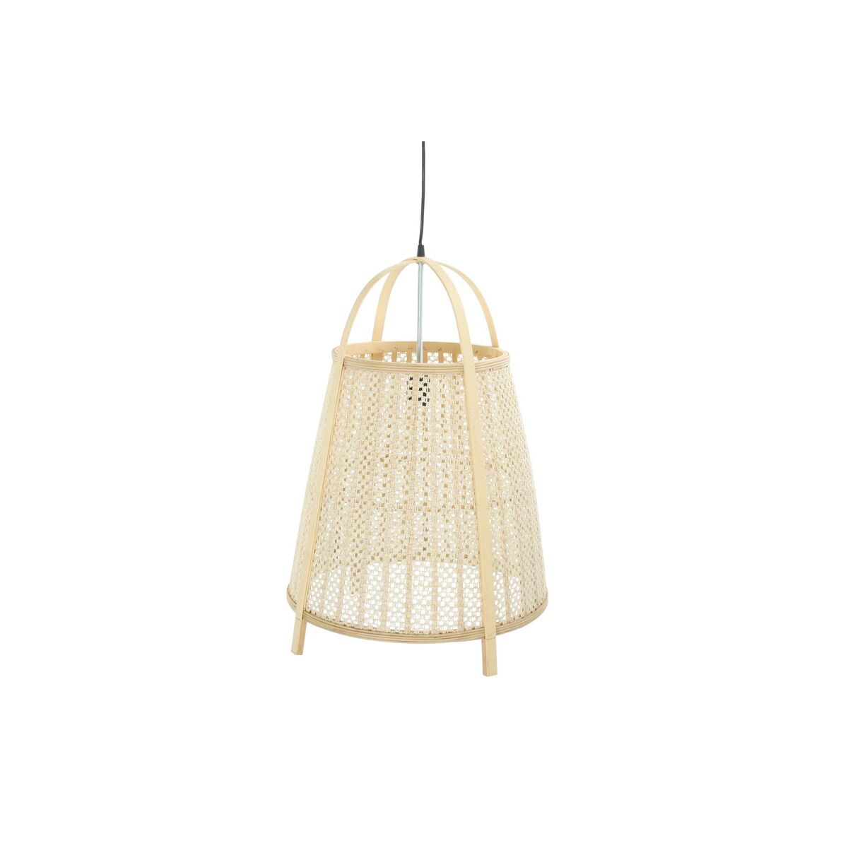 Taklampa DKD Home Decor 47 x 47 x 64 cm Naturell Kräm 50 W