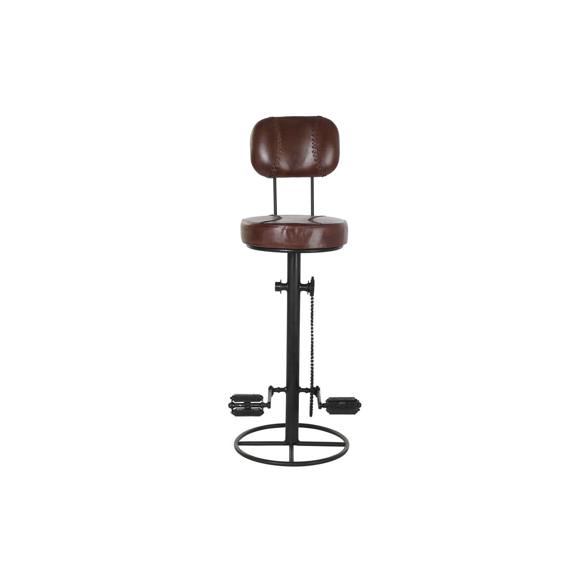 Sittpall DKD Home Decor 45 x 46 x 118 cm Svart Metall Brun