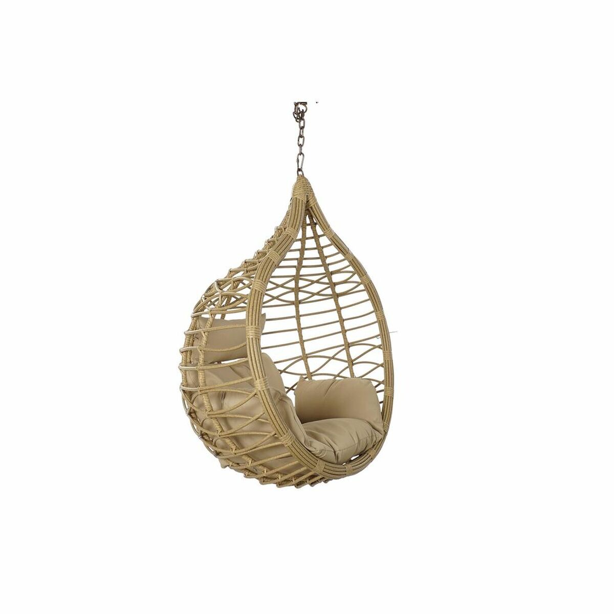 Hängande trädgårdsfåtölj DKD Home Decor Brun Beige Ljusbrun Aluminium syntetisk rattan 90 x 70 x 110 cm 100 x 70 x 125 cm (100 x