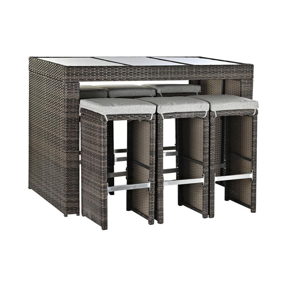 Bordsgrupp med stolar DKD Home Decor 143 x 80 x 100 cm