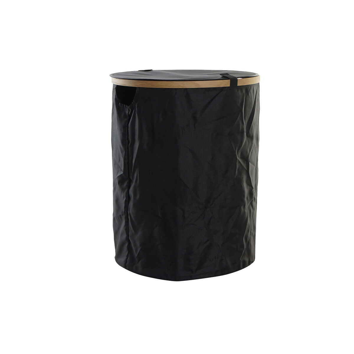 Tvättkorg DKD Home Decor Svart Tölgy Filthatt (44 x 44 x 57 cm)