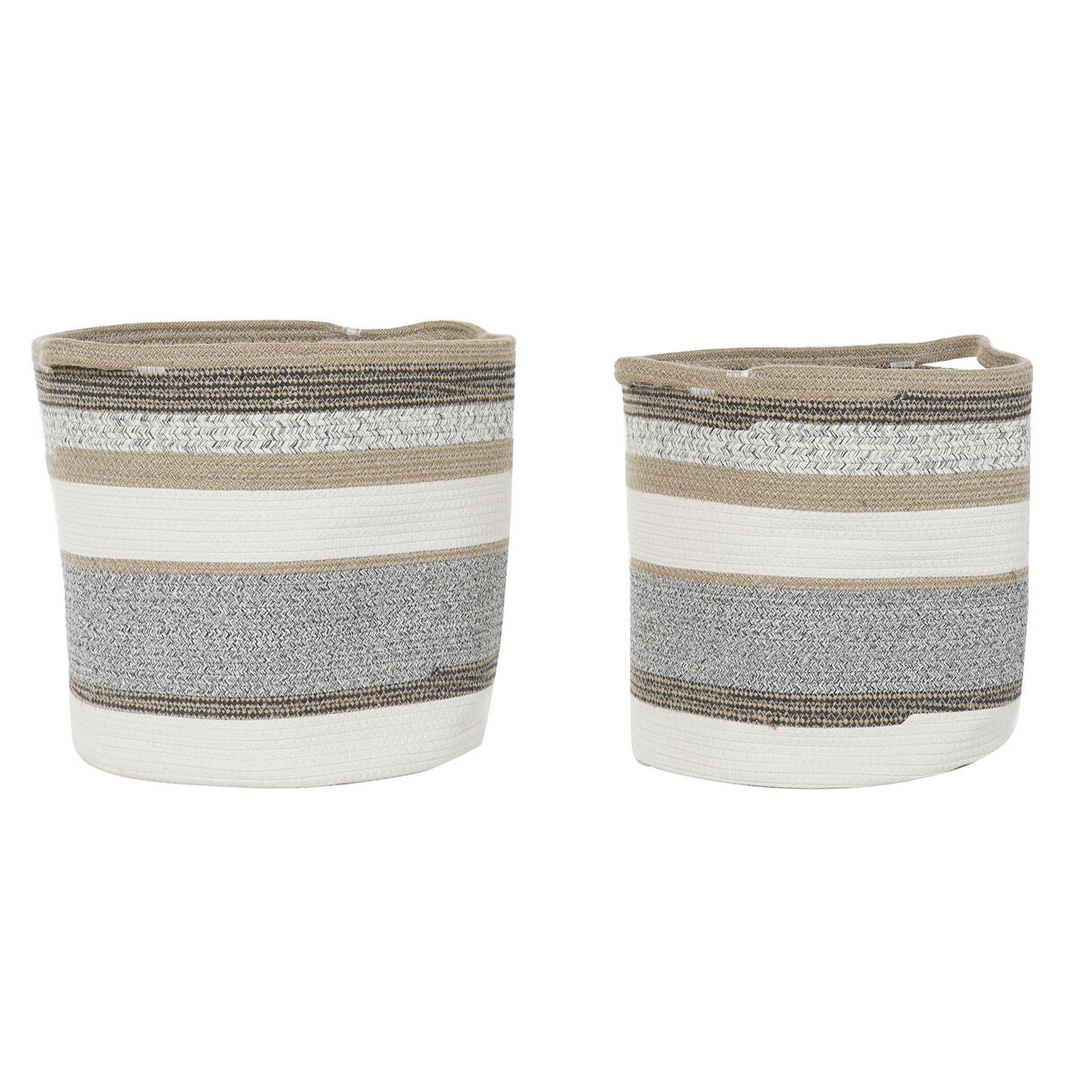 Korg - set DKD Home Decor Bomull Jute (40 x 40 x 40 cm)