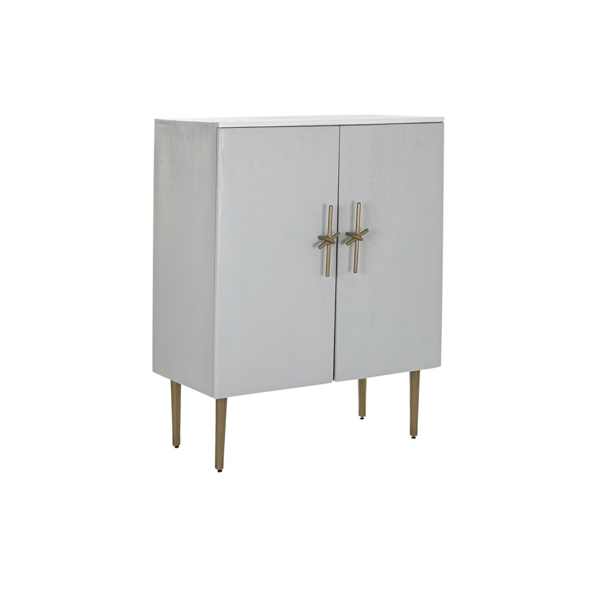 Avlastningsmöbler DKD Home Decor BAR Gyllene Vit Järn Mangoträ (85 x 45 x 110 cm)