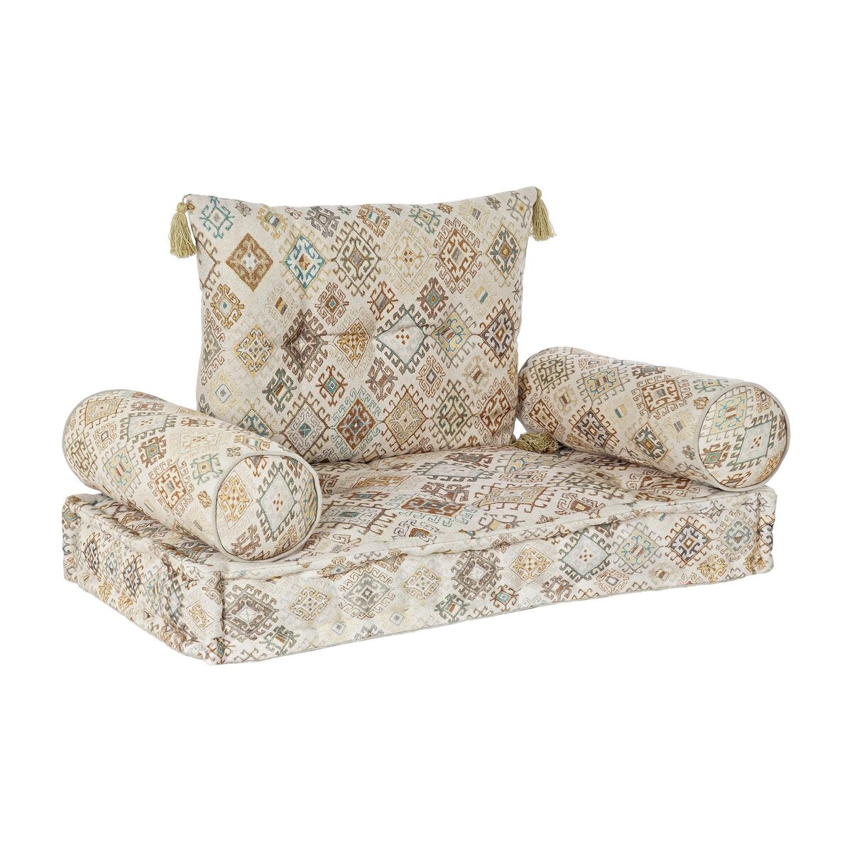Trädgårdssoffa DKD Home Decor Beige 90 x 50 x 55 cm