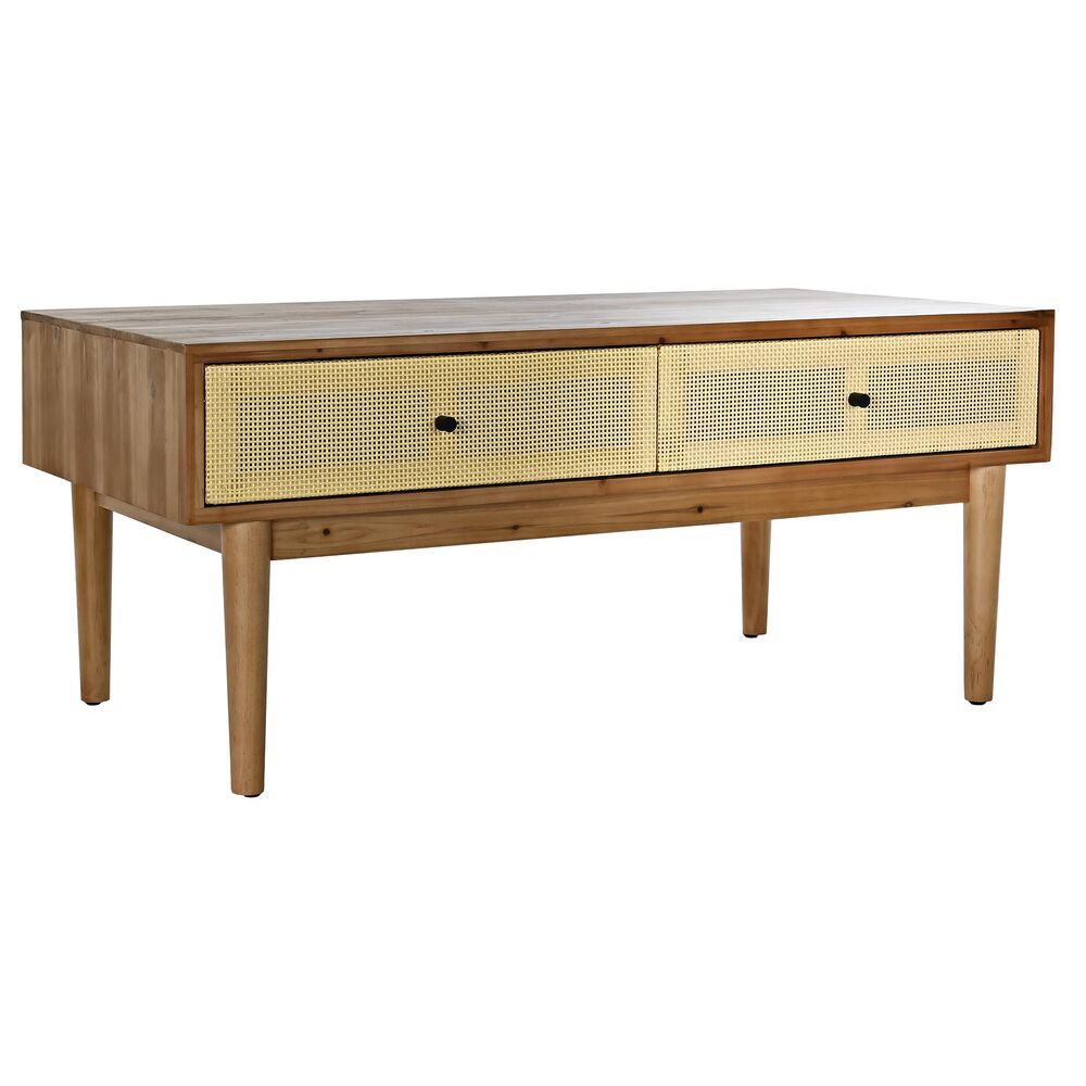Soffbord DKD Home Decor Gran Rattan (106 x 55 x 46 cm)