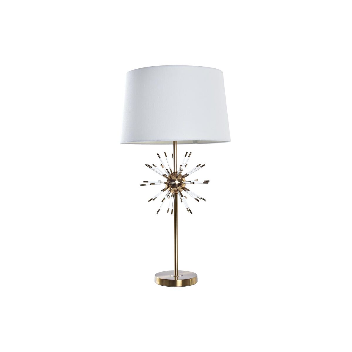 Bordslampa DKD Home Decor Gyllene Metall Vit 41 x 41 x 80 cm 220 V 50 W