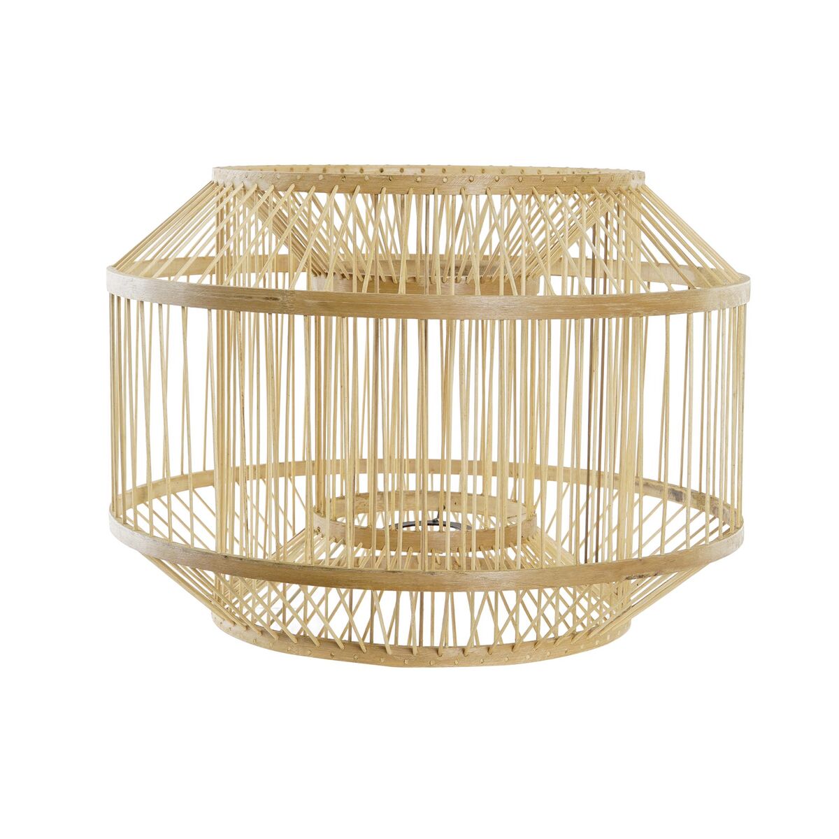 Lampskärm DKD Home Decor Naturell Bambu 40 x 40 x 28 cm