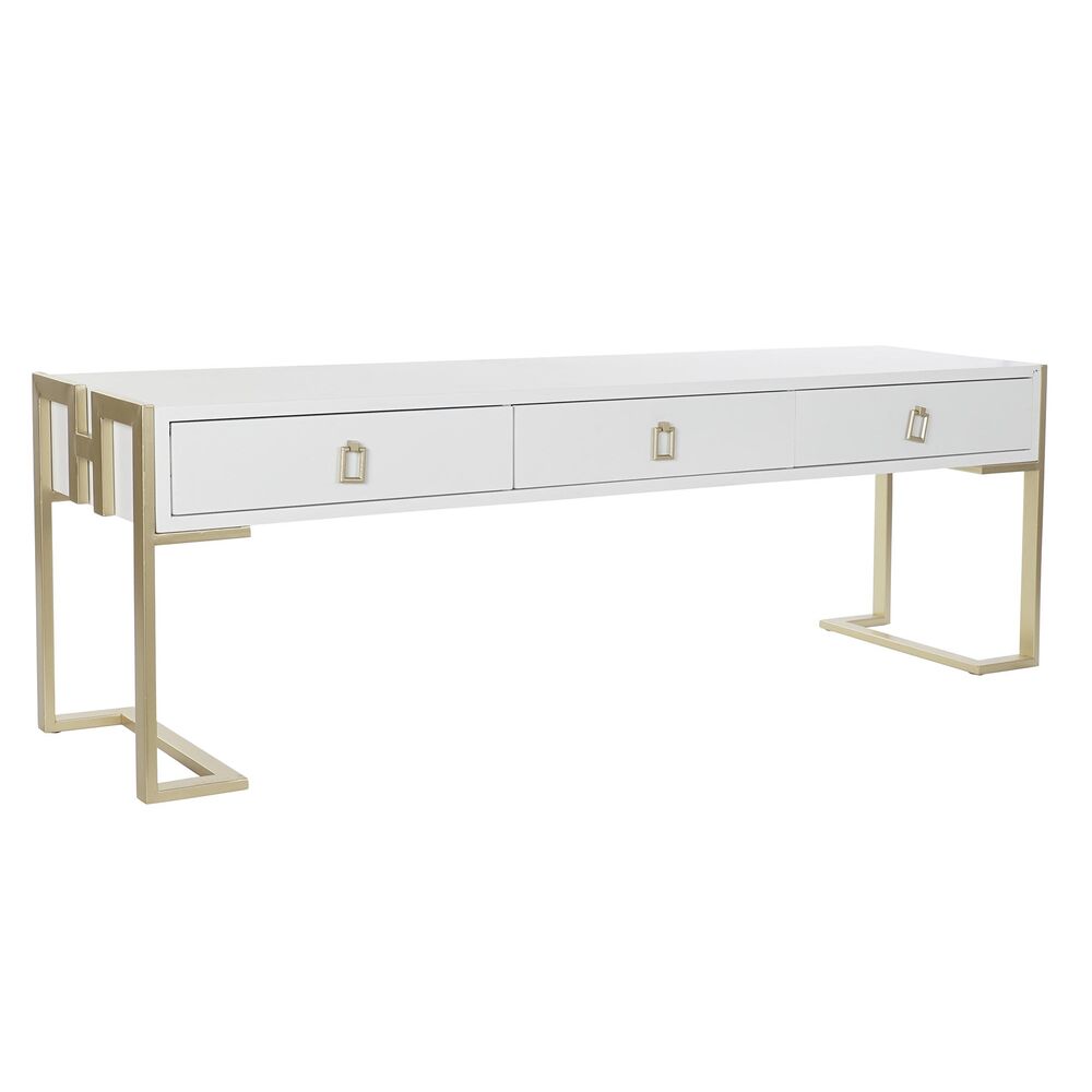 Soffbord DKD Home Decor Metall Trä (150 x 36 x 48 cm)