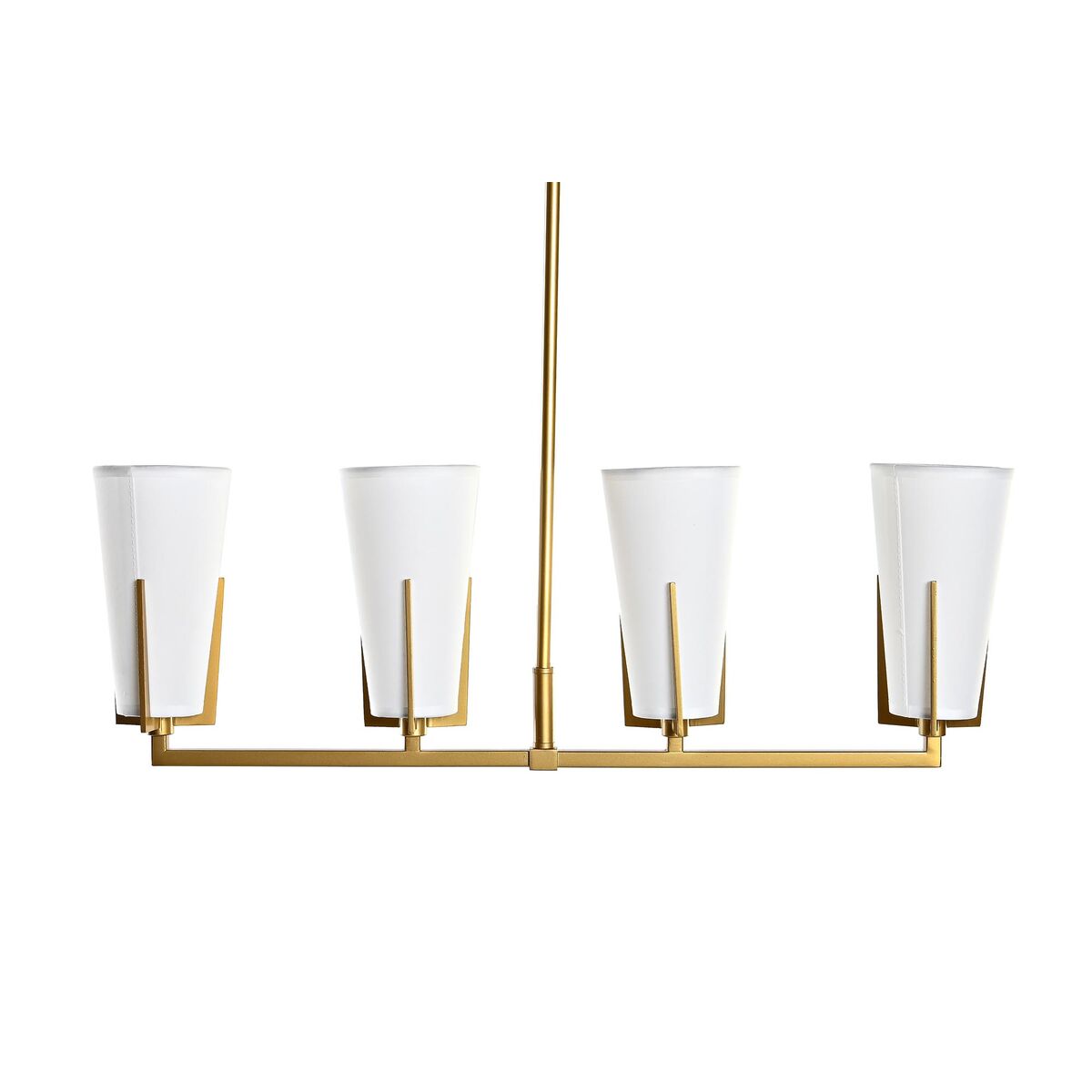 Taklampa DKD Home Decor Gyllene Vit (67 x 14 x 22 cm)