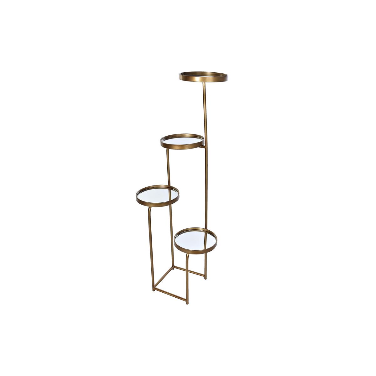 Hyllor DKD Home Decor 4 Hyllor Speglar Metall Koppar (43 x 35 x 113 cm)