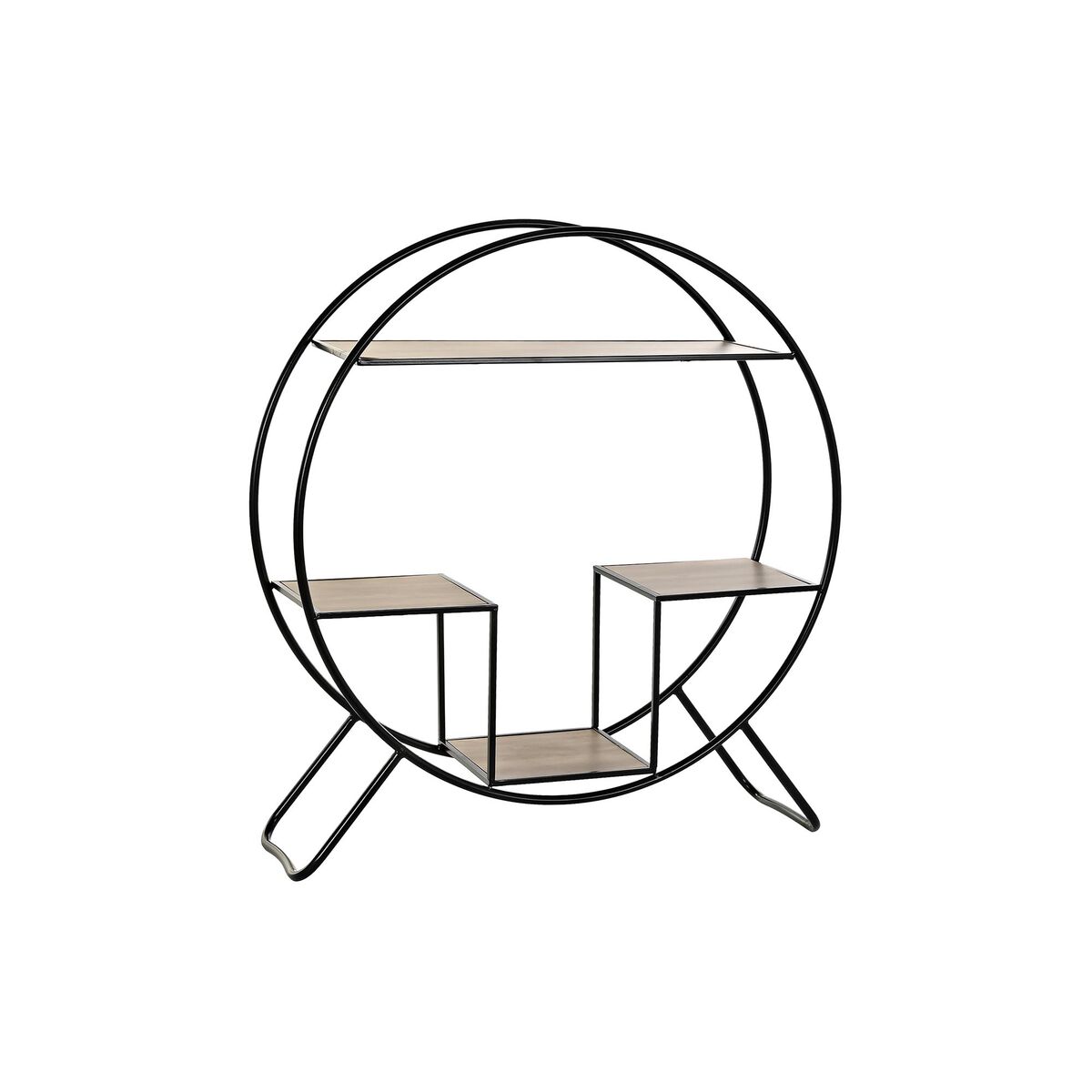 Bokhylla DKD Home Decor Svart Ljusgrå Metall Gran 90 x 30 x 100 cm (1)