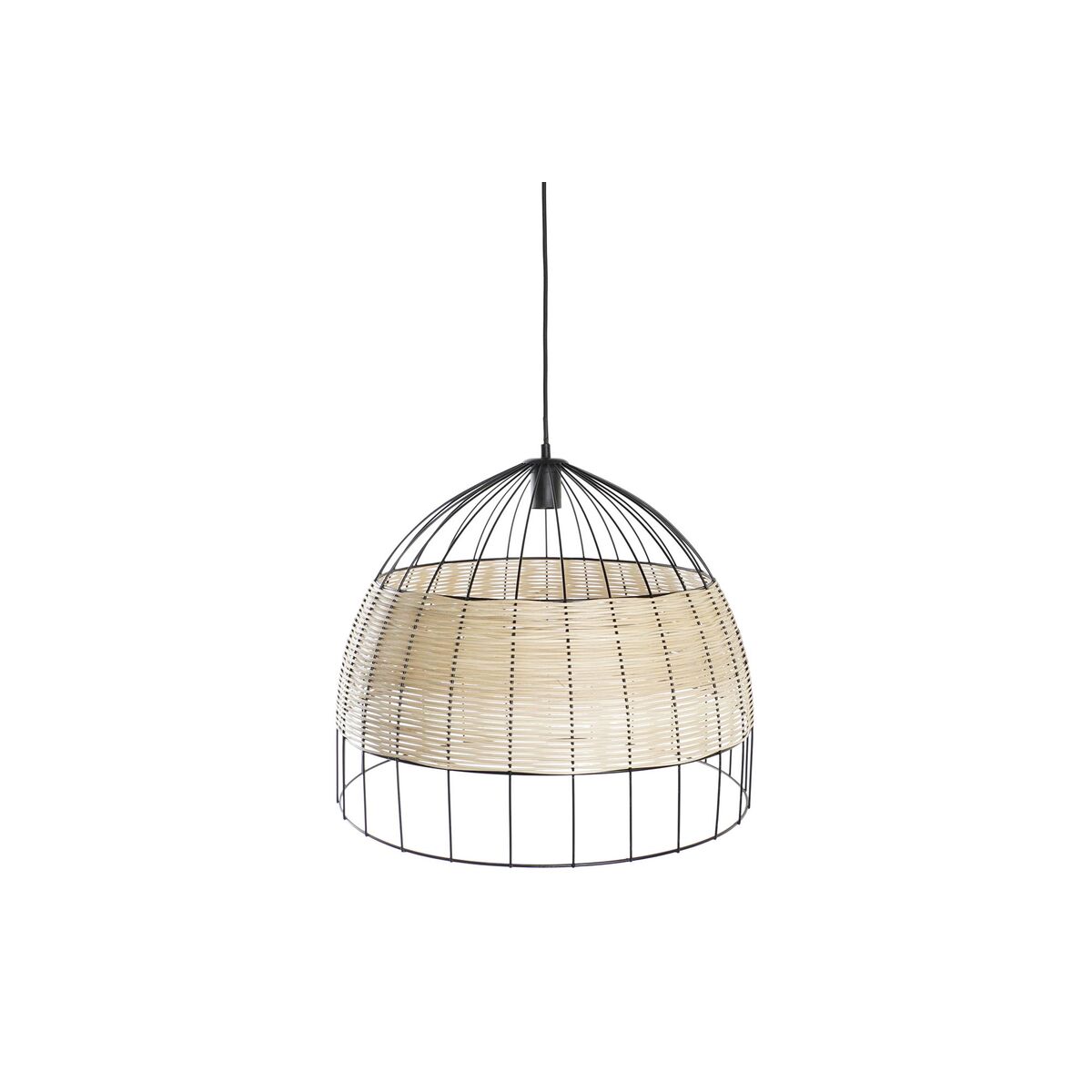Taklampa DKD Home Decor Brun Svart Metall 50 W 50 x 50 x 42 cm