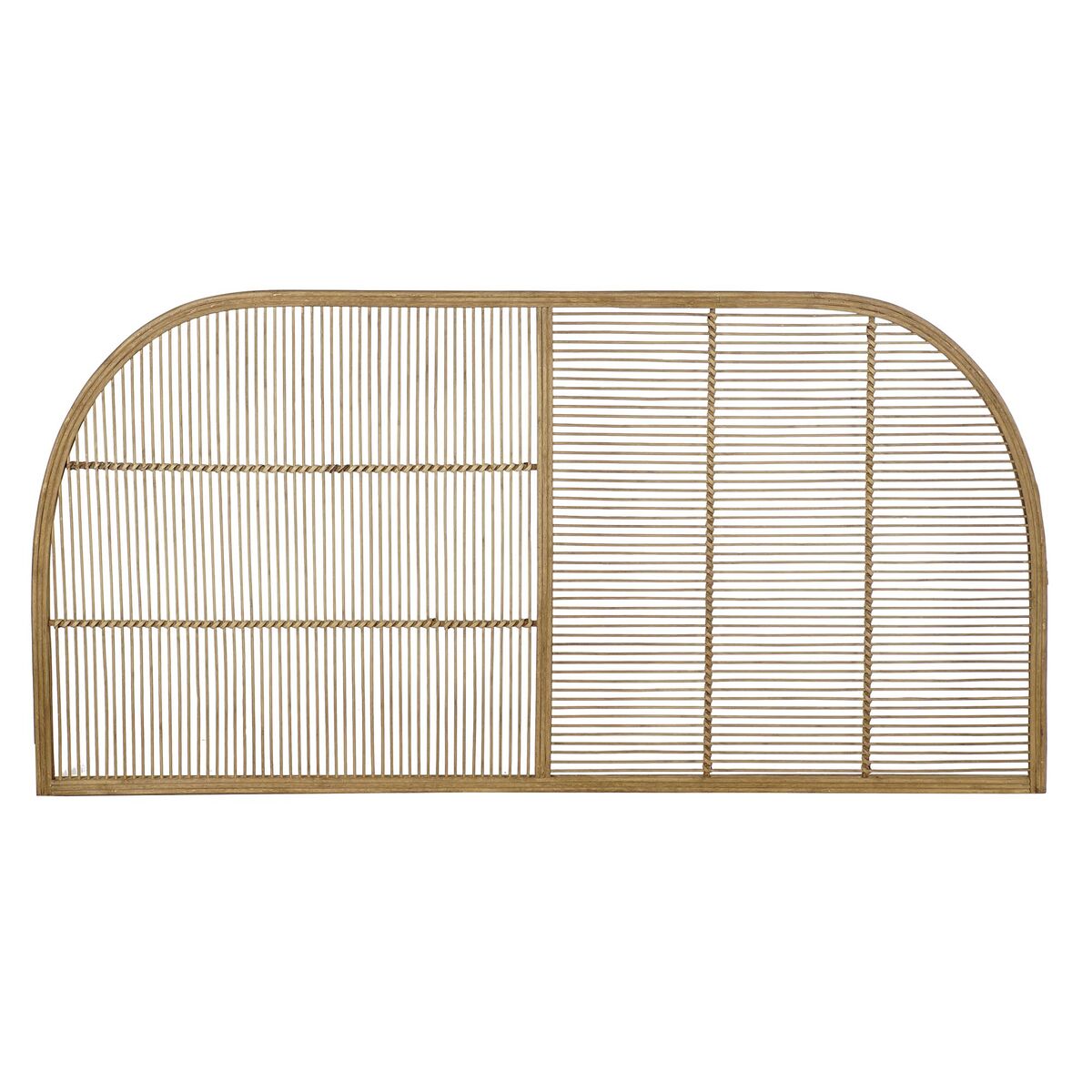 Sänggavel DKD Home Decor Naturell Brun Rattan (160 x 4 x 80 cm)