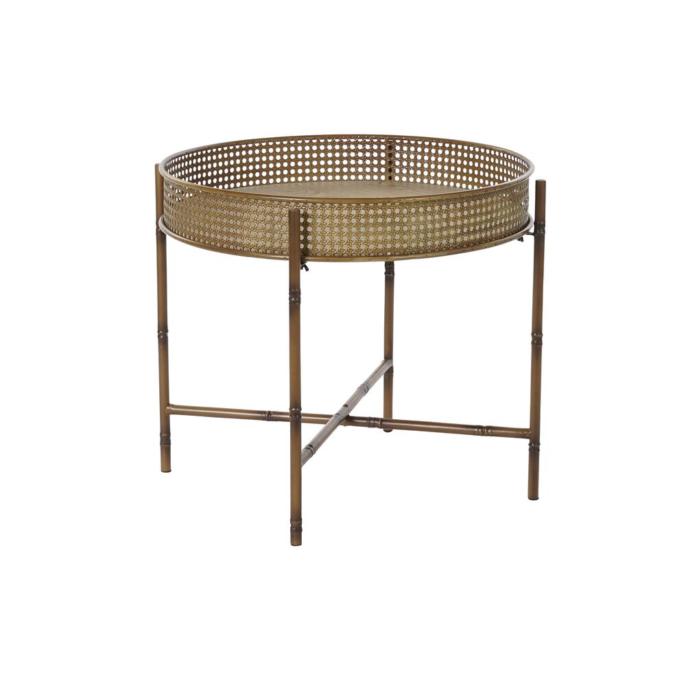Sidobord DKD Home Decor 59 x 59 x 50 cm Naturell Metall