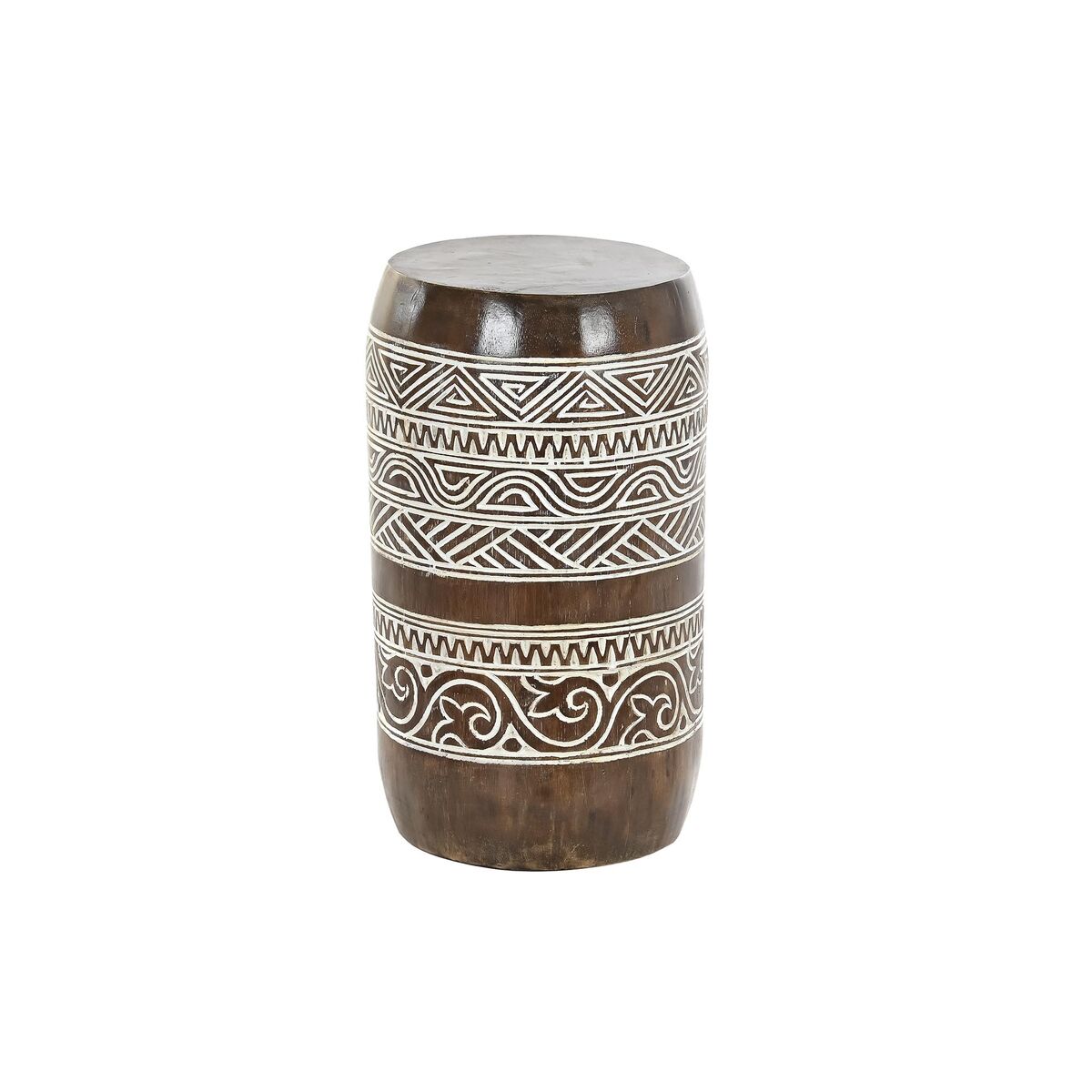 Sidobord DKD Home Decor Vit Naturell 28 x 28 x 50 cm 29 x 29 x 50 cm