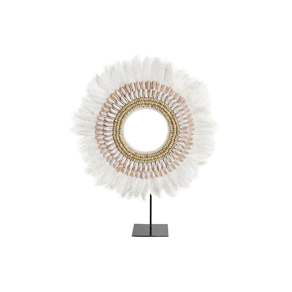 Prydnadsfigur DKD Home Decor Järn Fjäder (50 x 12,5 x 59 cm)