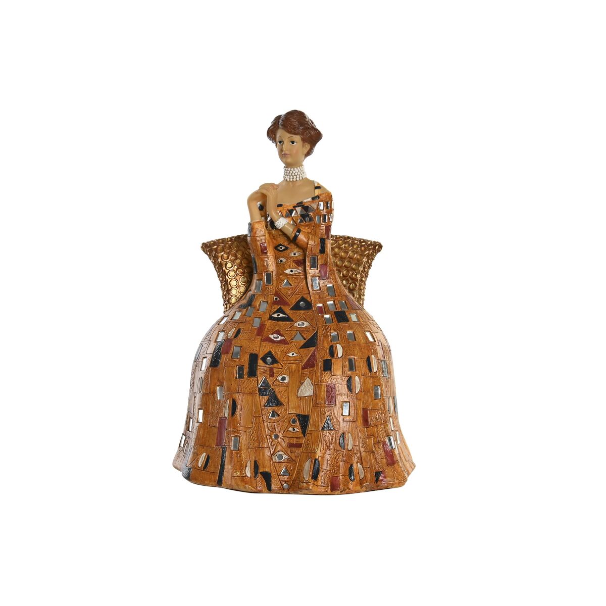 Prydnadsfigur DKD Home Decor Gul Harts (21,5 x 18,5 x 31 cm)