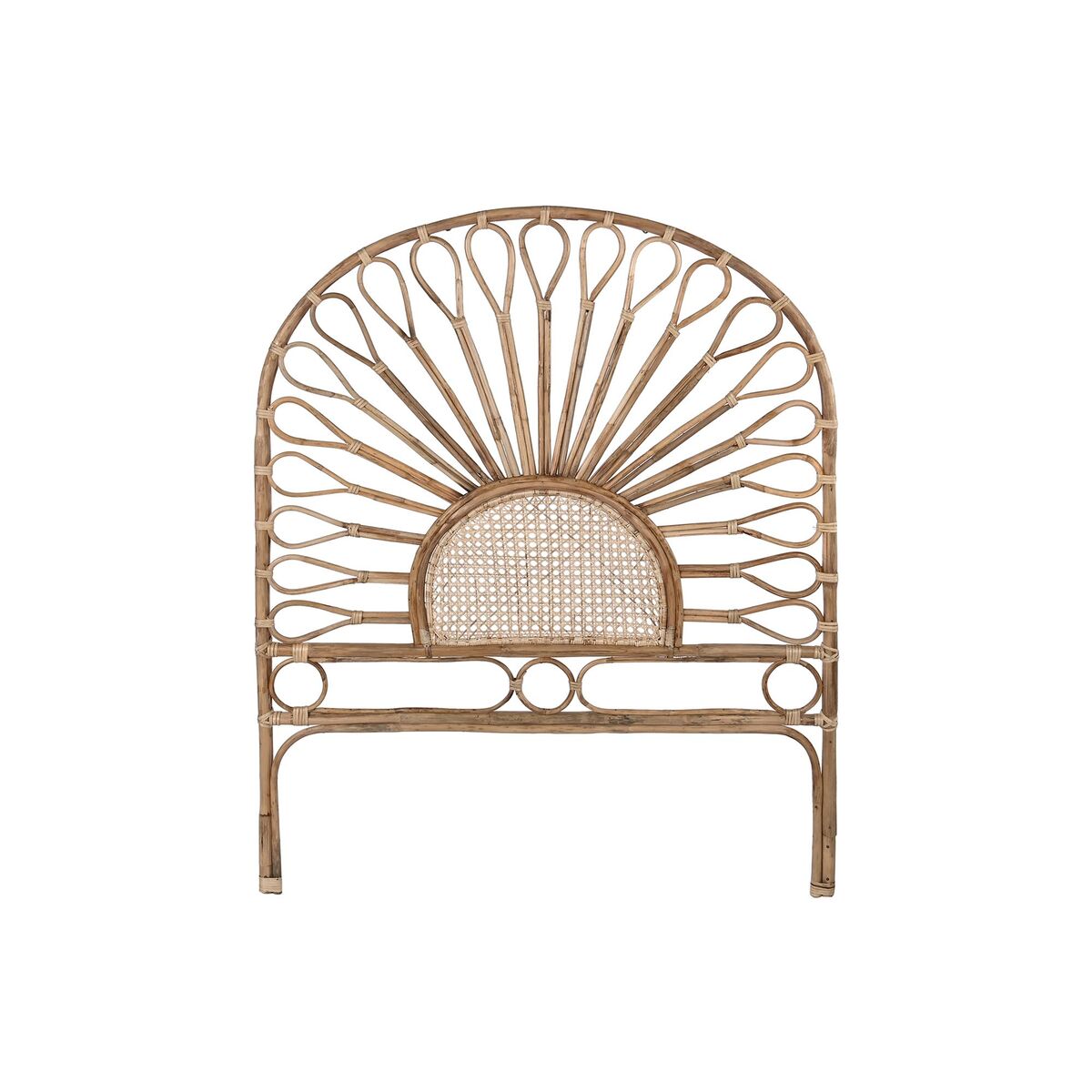 Sänggavel DKD Home Decor Naturell Solros 100 x 4 x 90 cm 100 x 4 x 126 cm Bambu