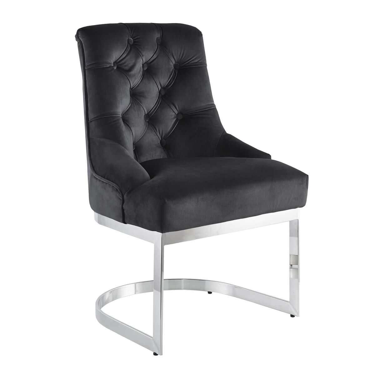 Matsalsstol DKD Home Decor Svart Silvrig 60 x 58 x 93 cm