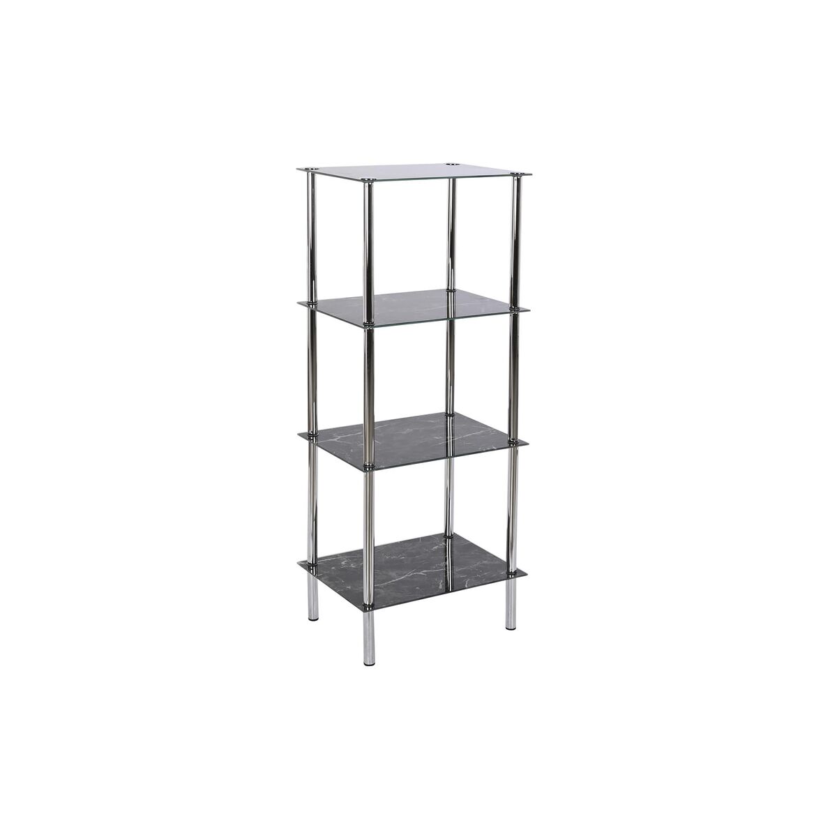 Badrumshyllor DKD Home Decor Glas Stål (40 x 30 x 105 cm)