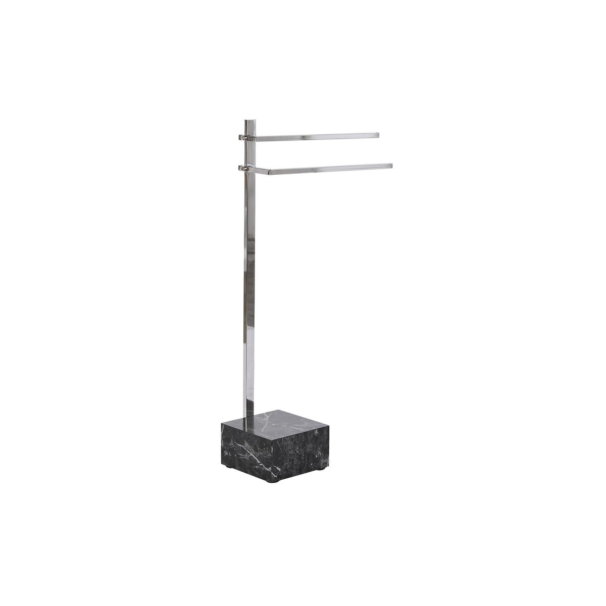 Handdukshängare golvmodell DKD Home Decor Silvrig MDF Stål (45 x 21 x 80 cm)