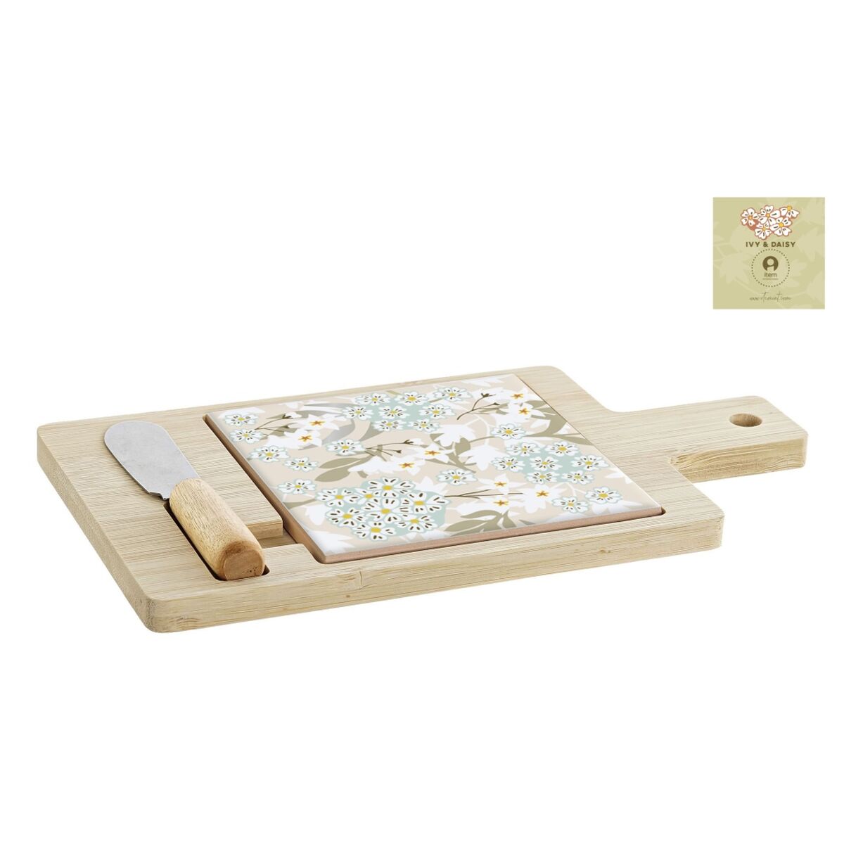 Snacksbricka DKD Home Decor 21,5 x 11,8 x 1,5 cm Stengods