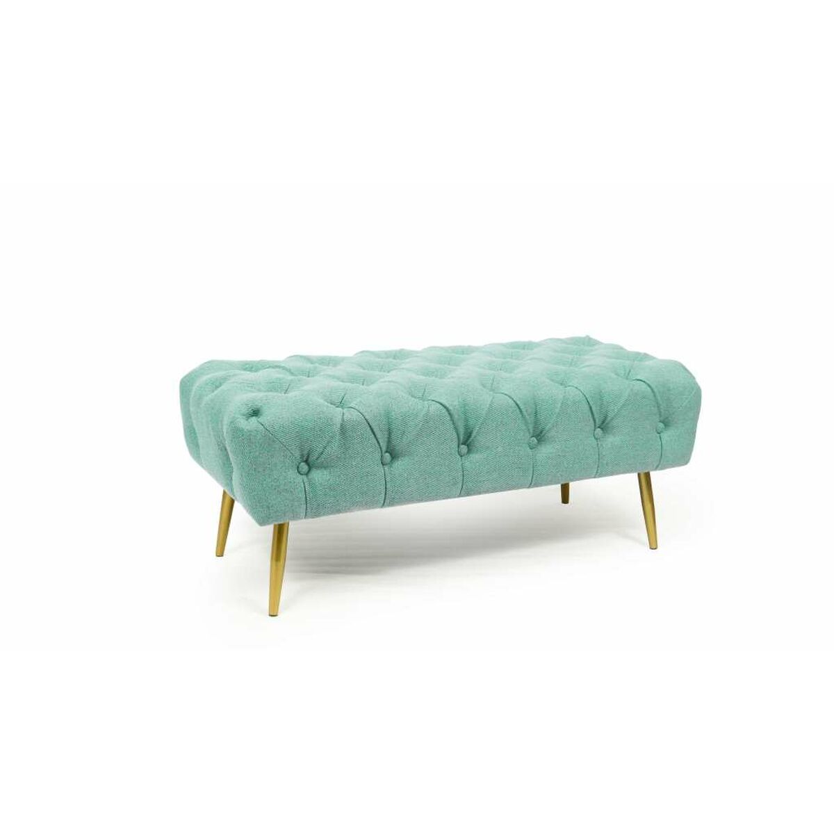 Sittpall DKD Home Decor Grön Gyllene Metall 103 x 46 x 42 cm