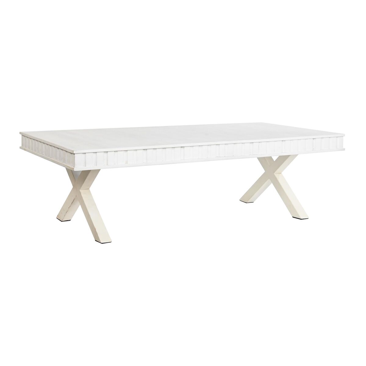 Soffbord DKD Home Decor 140 x 70 x 42 cm Metall Mangoträ
