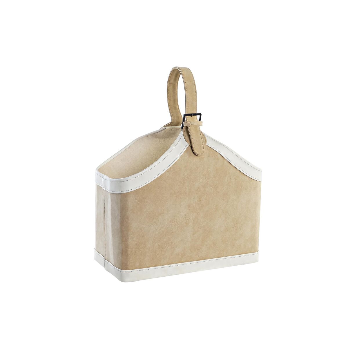 Tidningsställ DKD Home Decor Kamel Kräm Polyuretan (40 x 19 x 50 cm)