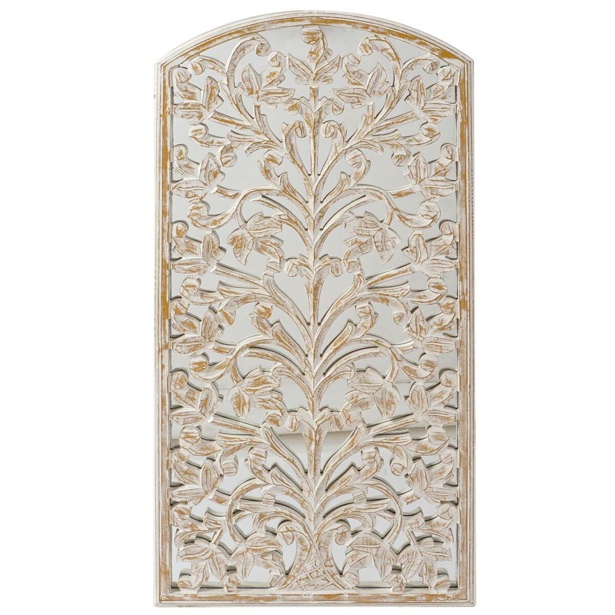 Väggdekoration DKD Home Decor 45 x 2 x 89 cm Antikbehandlad Vit Romantisk