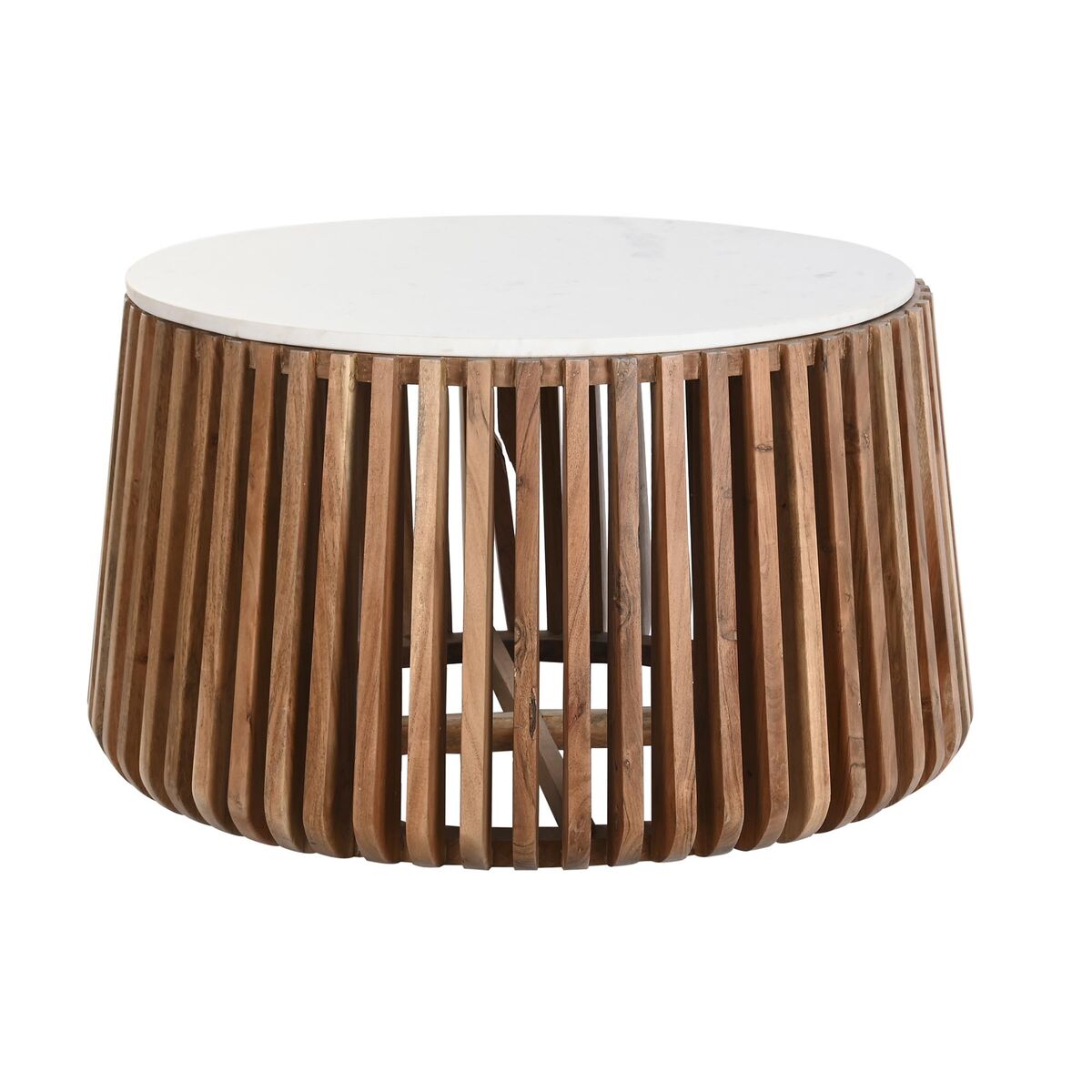Soffbord DKD Home Decor Marmor Mangoträ 85 x 85 x 45 cm