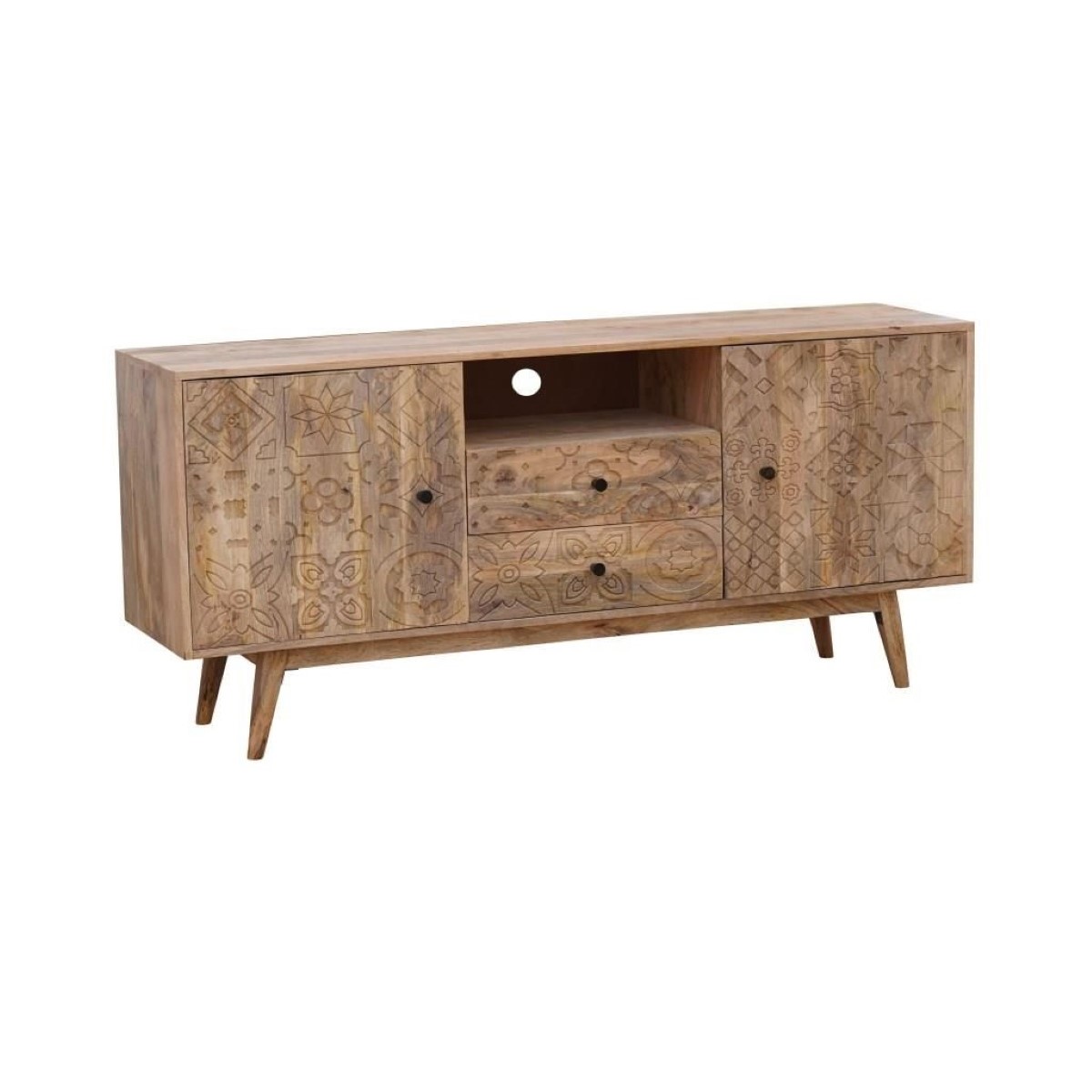 TV-möbler DKD Home Decor Multicolour Naturell Mangoträ 155 x 40 x 70 cm
