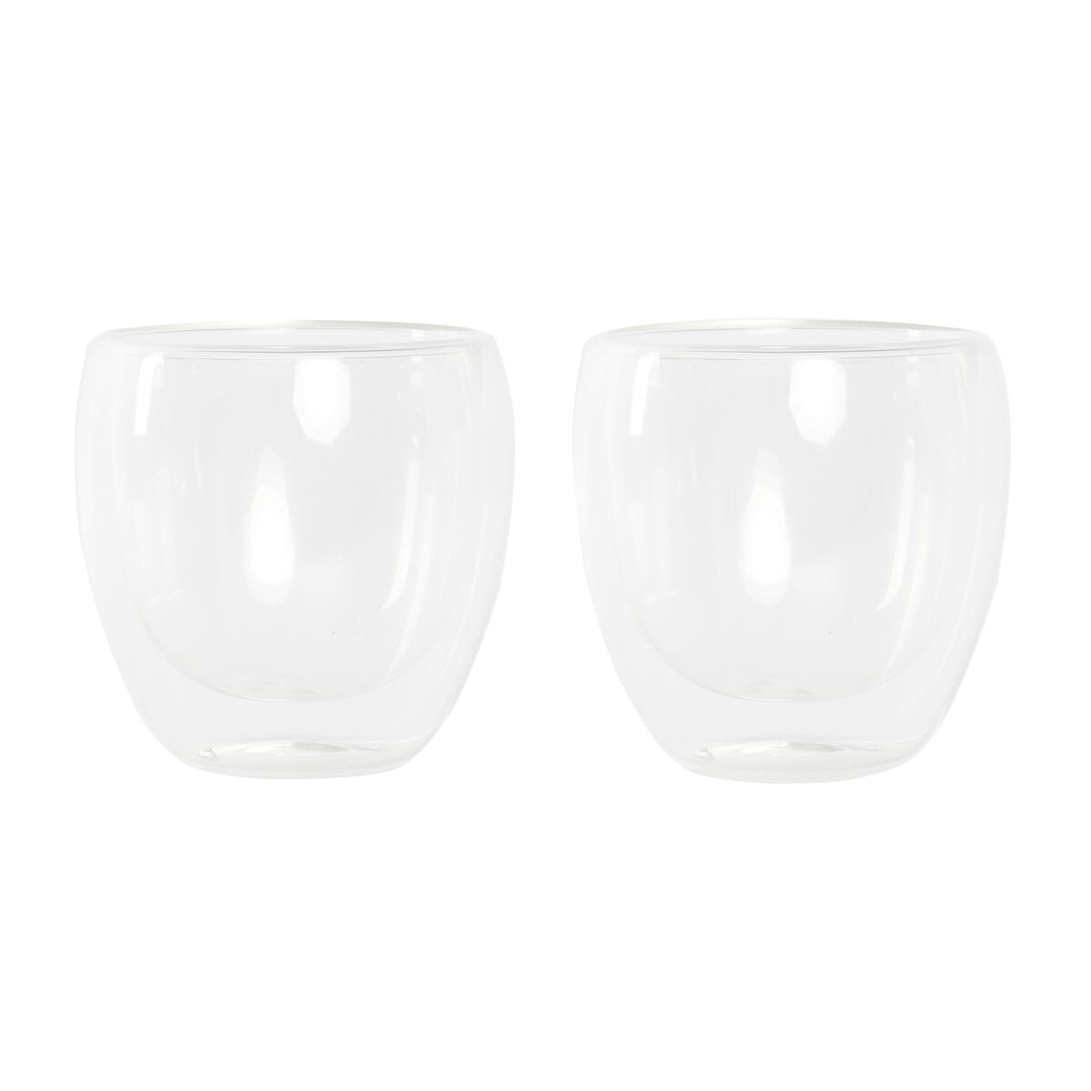 Glasset DKD Home Decor Transparent Glas Borosilikatglas 250 ml
