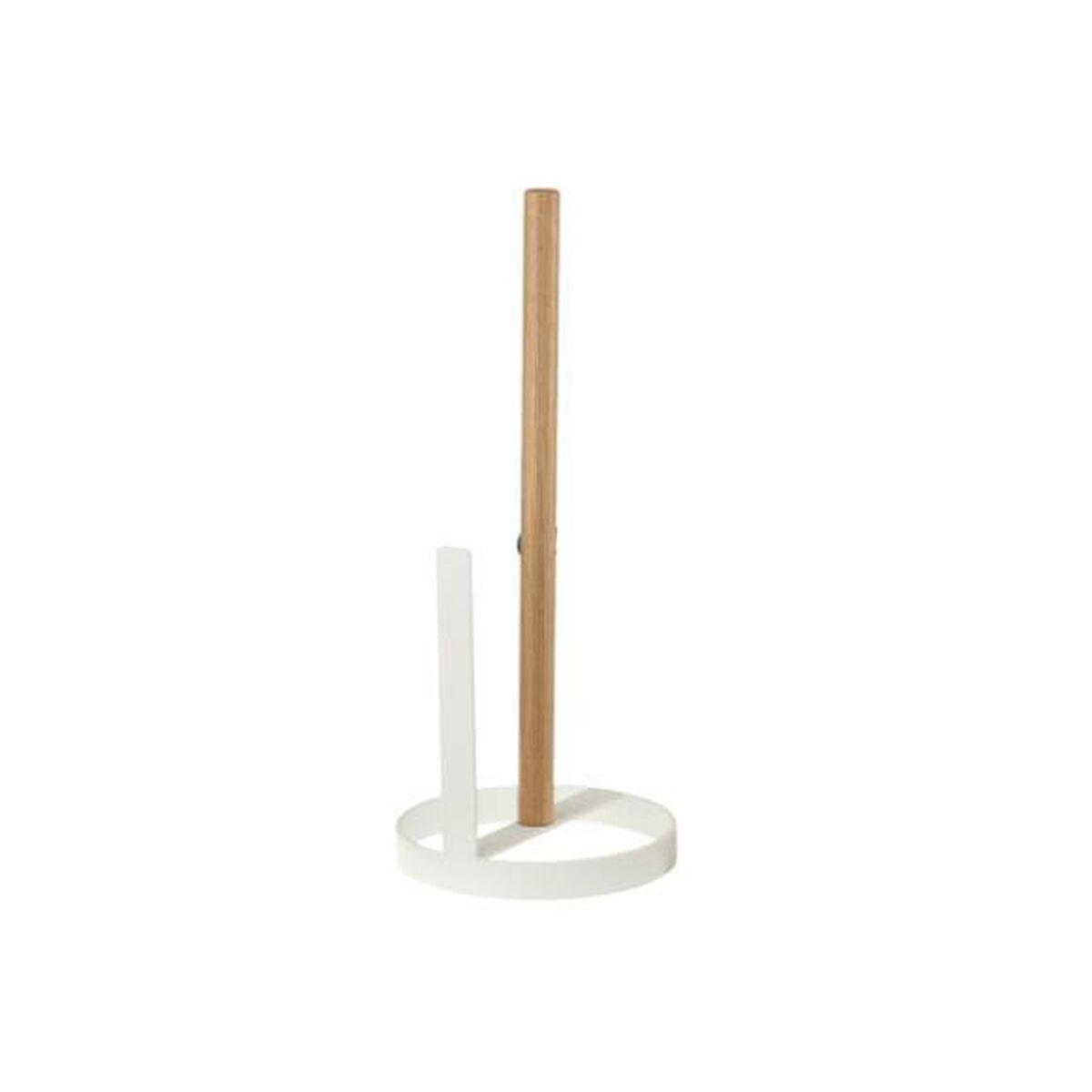 Hushållspappershållare DKD Home Decor 13 x 13 x 31,5 cm Naturell Metall Vit Furu