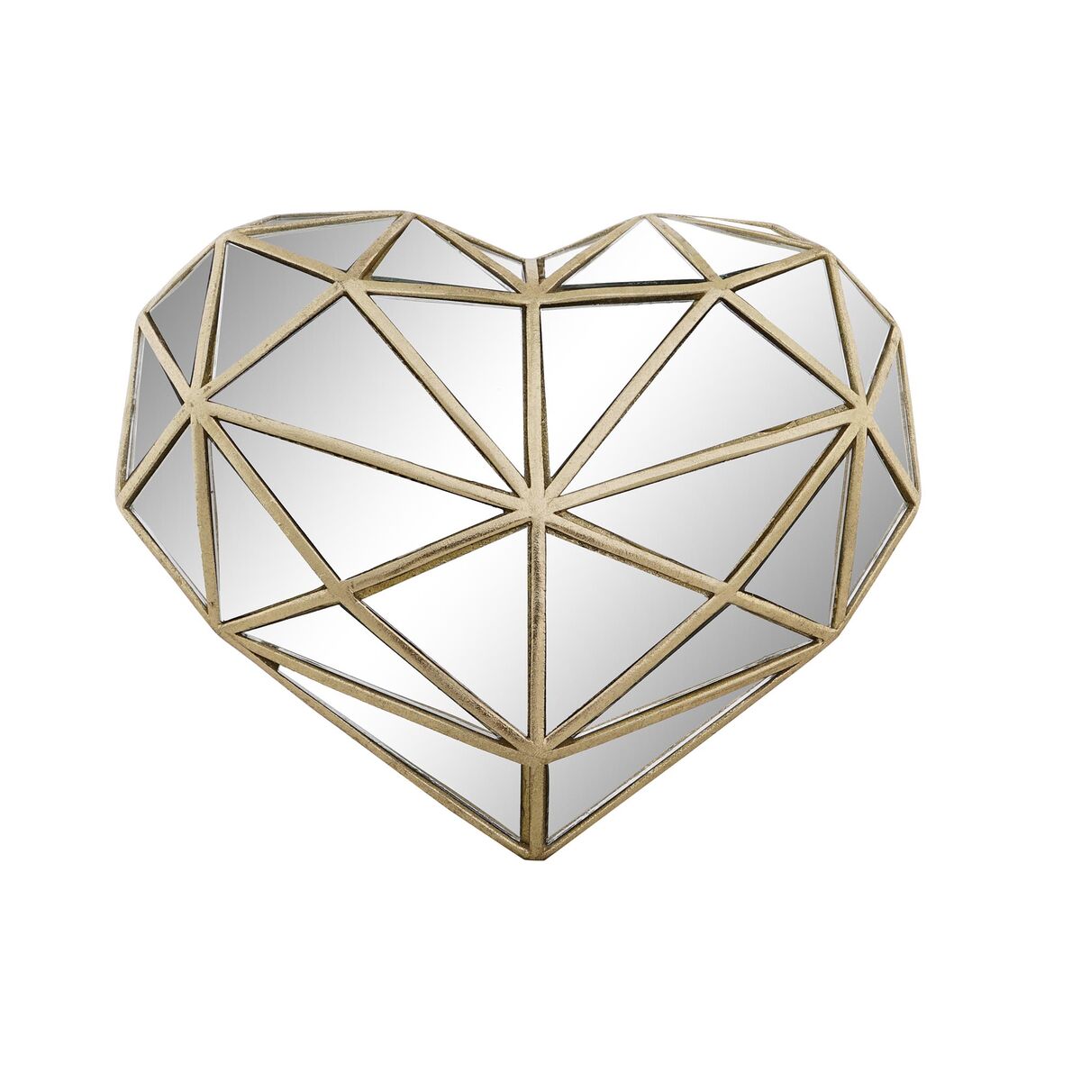 Prydnadsfigur DKD Home Decor 26 x 5 x 21 cm Hjärta Gyllene