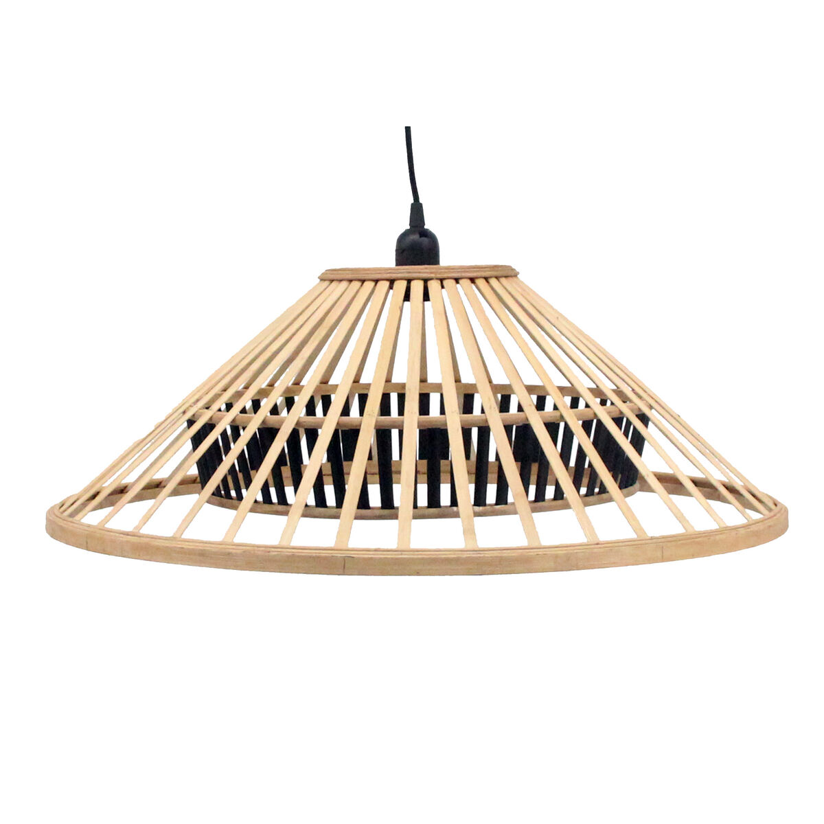 Taklampa DKD Home Decor Brun Bambu 50 W (60 x 60 x 21 cm)