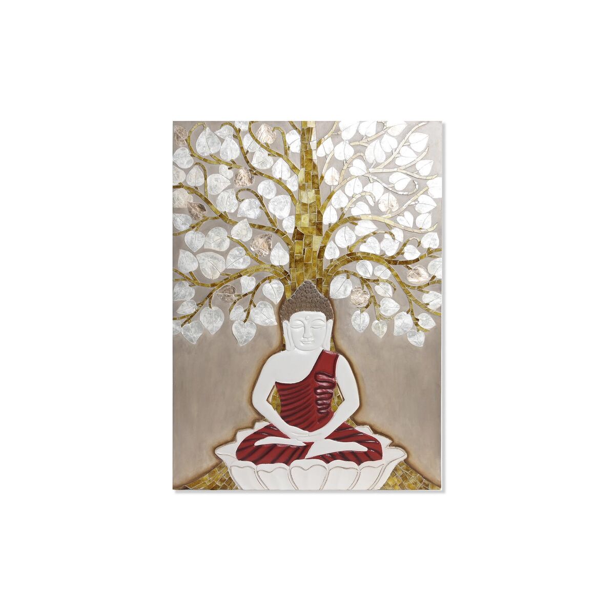 Väggdekoration DKD Home Decor Beige Gyllene 70 x 4 x 100 cm