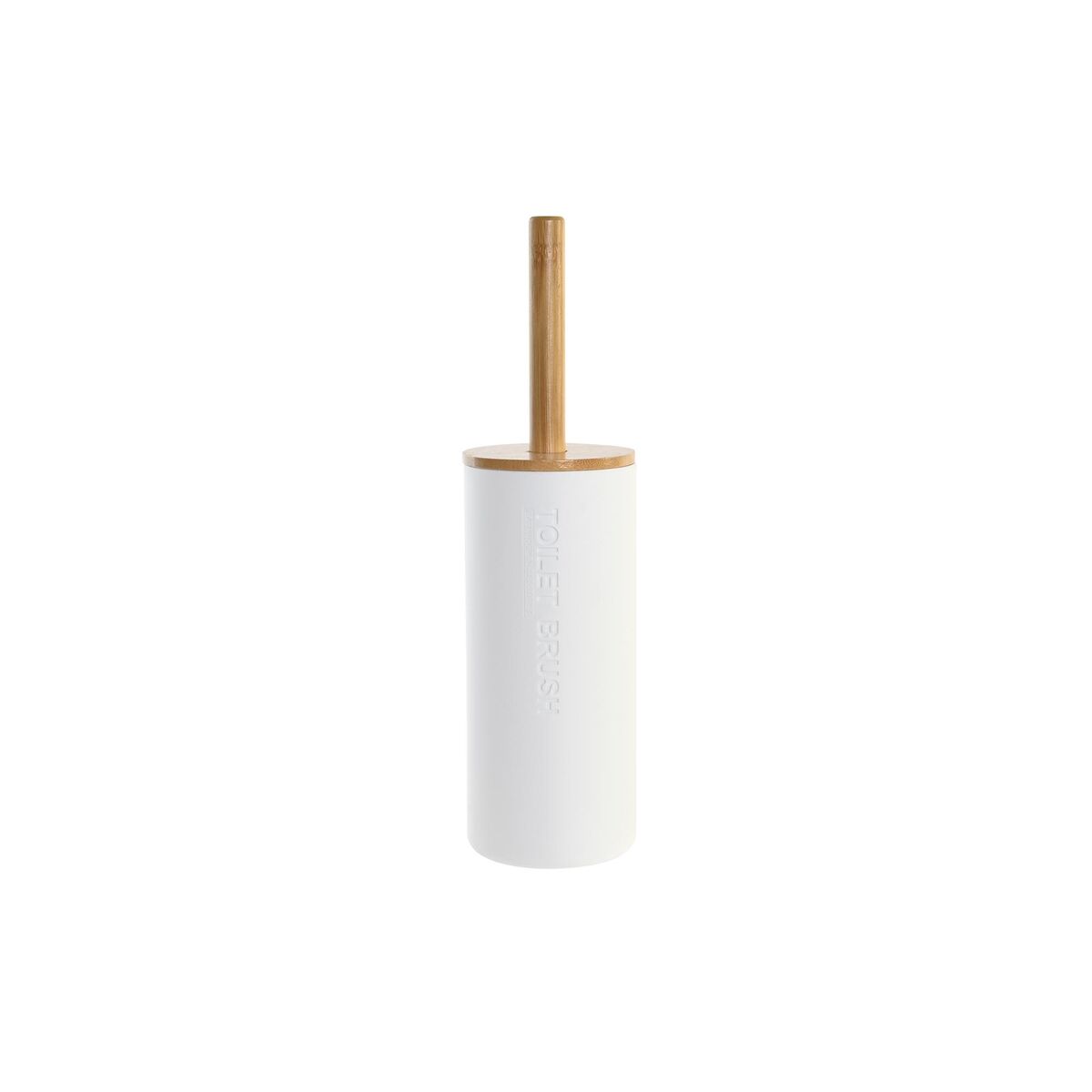 Toalettborste DKD Home Decor 9 x 9 x 35,5 cm Naturell Vit polypropen