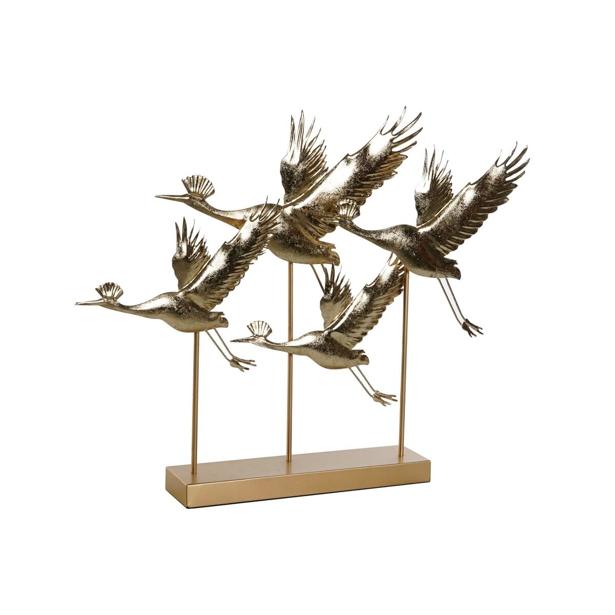 Prydnadsfigur DKD Home Decor Gyllene Fågel 64 x 9 x 51 cm 64 x 8,6 x 51 cm