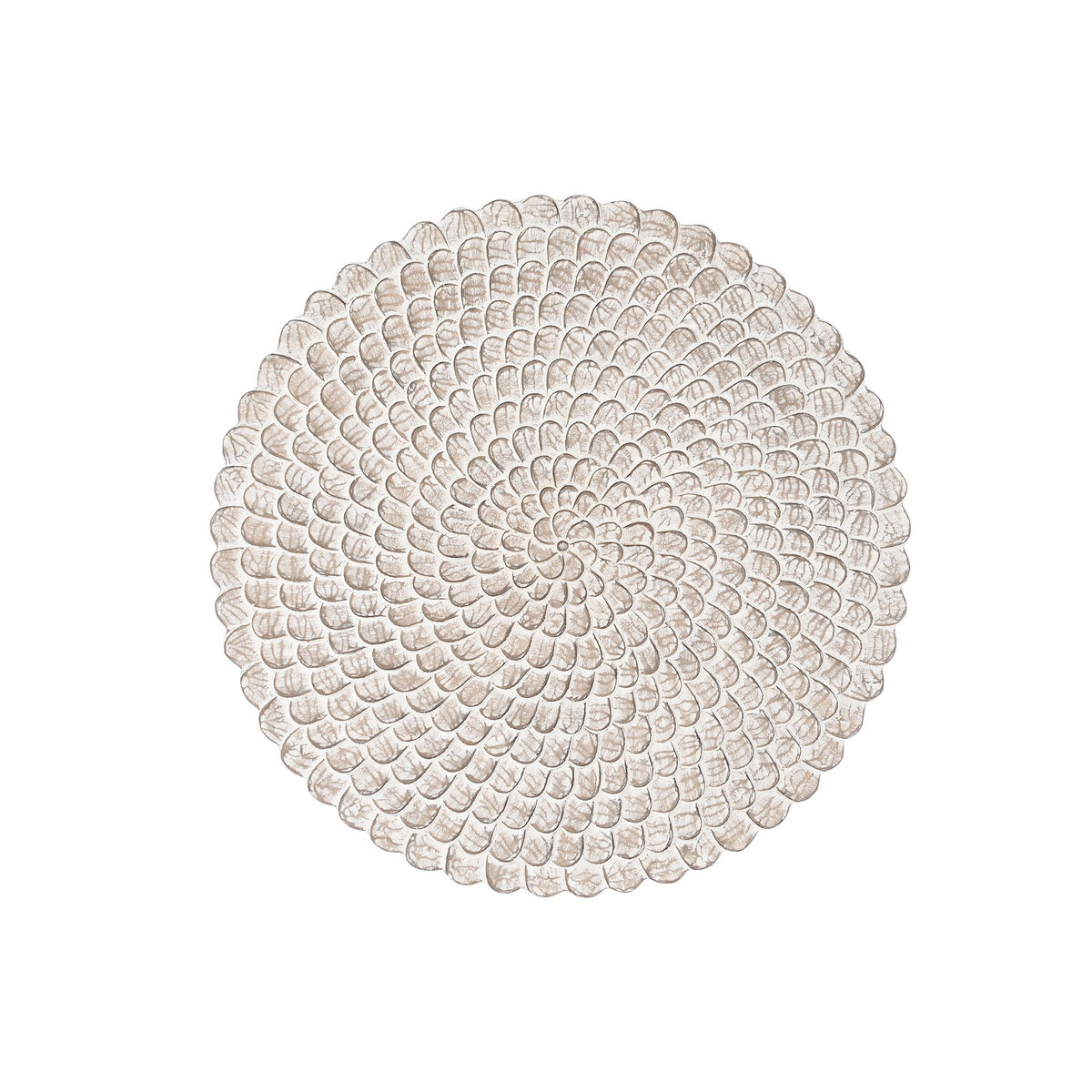 Väggdekoration DKD Home Decor Antikbehandlad Naturell 120 x 3 x 120 cm Vit Indier